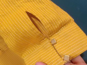 MUSTARD KURTA WITH CUFF SLEEVES