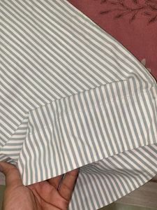 H&amp;M Stripe Cotton Blend Trouser