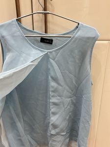 Cute Blue Sleeveless Top