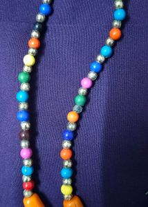 Multicolour Necklace And Earrings
