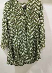 Women Short Green Kurti