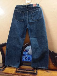 Preloved Black Wide-Leg Denim Jeans