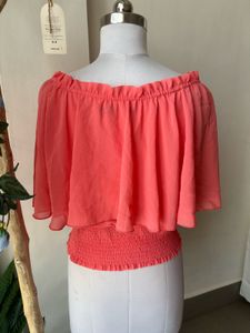 coral of shoulder top
