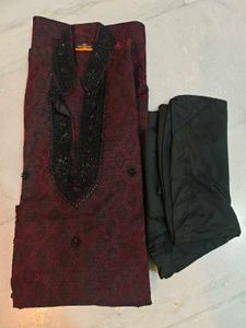 Manyavar Men Sherwani Wid Dhoti Used Only Once