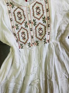 Boho Embroidered Midi Dress