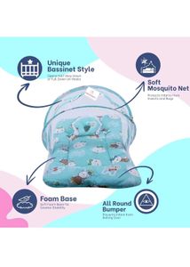 Baby Bed Thick Mattress,Mosquito Net with Zip