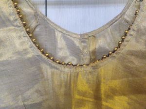 Boutique Stiched Golder Saree Blouse