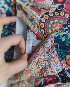 Boho Floral Print Top Mini Dress