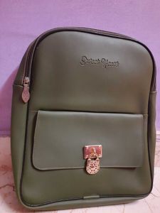Stylish Olive Green Backpack