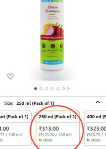 Mama Earth Onion Shampoo Pack