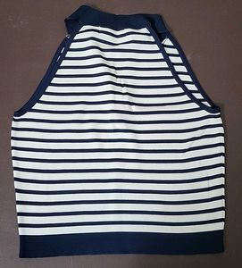 Blue And White Tank Top