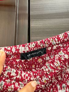 Floral Smocked Crop Top