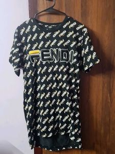 Fendi and Fila collaboration Logo Print Tee