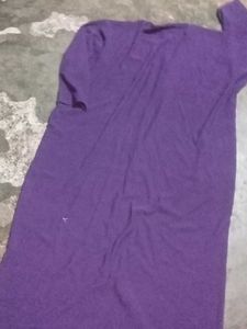Purple Long Sleeve Cover-Up