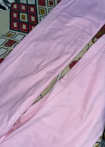H&amp;M Pink Wide Leg Jeans