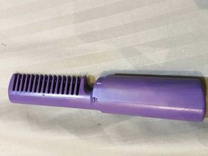 Purple Hair Straightening Comb With Charger