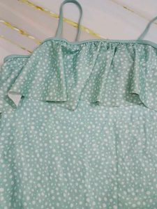 (200)Girls&#39; One-Piece Ruffle Swimsuit