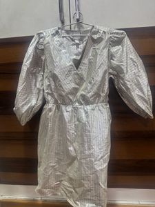 H&M Silver Mini Dress