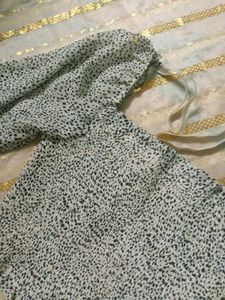 Spotted Square Neck Top