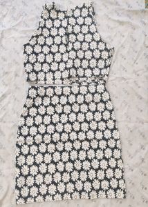 Balck and white floral dress