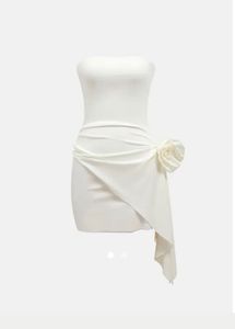 Savana White Applique Bodycon Dress
