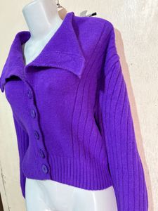 Korean Spread Collar Cardigan