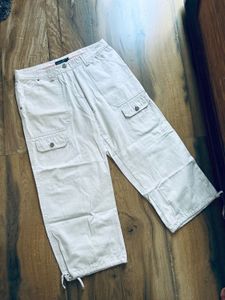 White Cargo Pant