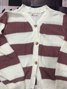 Striped Knit Cardigan