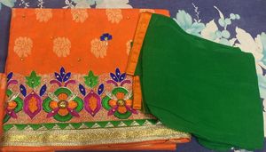 Trending Orange Colour New Punjabi Look Contras Du