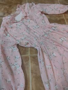 PINK PEPLUM TOP