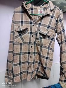 Mens Checked Printed Shirt With Full Sleeves