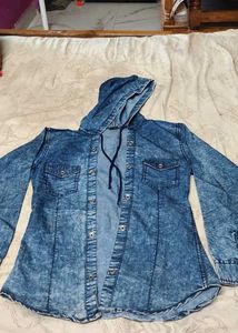 Denim Hooded Jacket