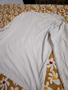 White Long Sleeve T-Shirt Xl
