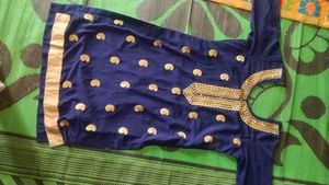 Salwar Suit For Women In Navy Blue Colour