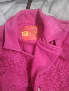 Pink Woolen Cardigan Sweater( No Defect)