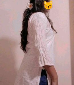 White Cotton Kurta