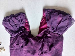 Wine Bow Gown