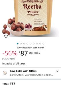 Natural Reeta Powder