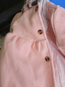 Cute Pink Leopard Print Coat