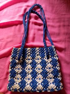 White And Blue Bag