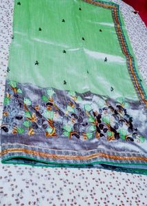Elegant Embroidered Saree