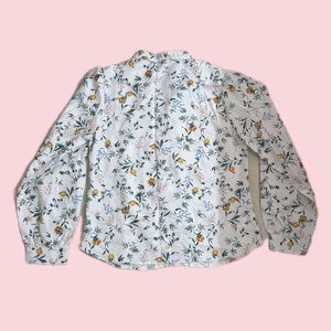 Casual White Floral Top
