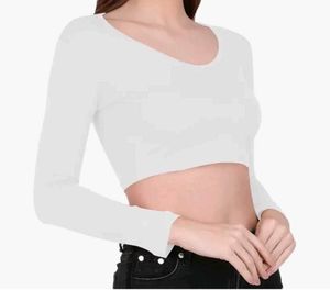 Women Full Sleeve Tank Crop Top