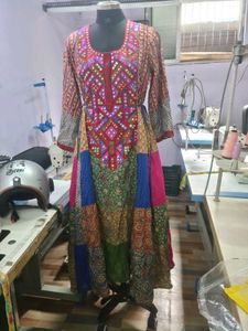 Patchwork Print Dress
