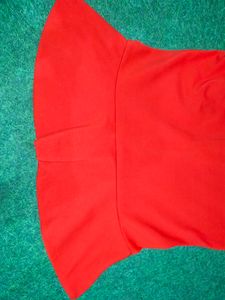 Chic Red Peplum Top (Sleeveless Women&#39;s Fashion)