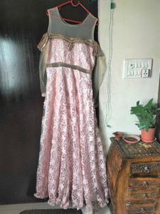Elegant Pink Ethnic Gown