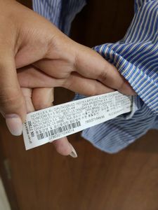 Zara White And Blue Stripes Top