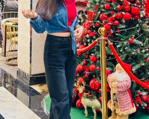 Denim Shirt with Tie Detail