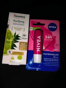 Himalaya Serum & Nivea Lip Balm