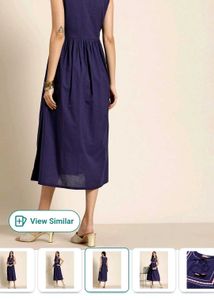 Navy Blue Midi Dress